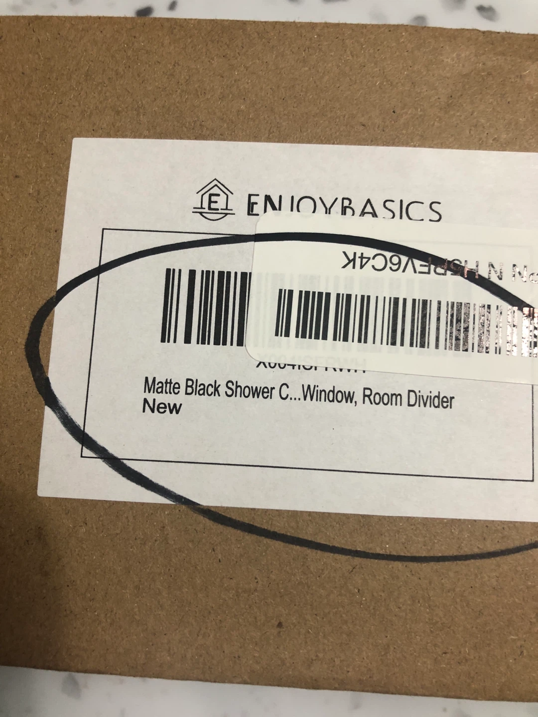New EnjoyBasics Matte Black Shower Curtain Rod 30-88inch