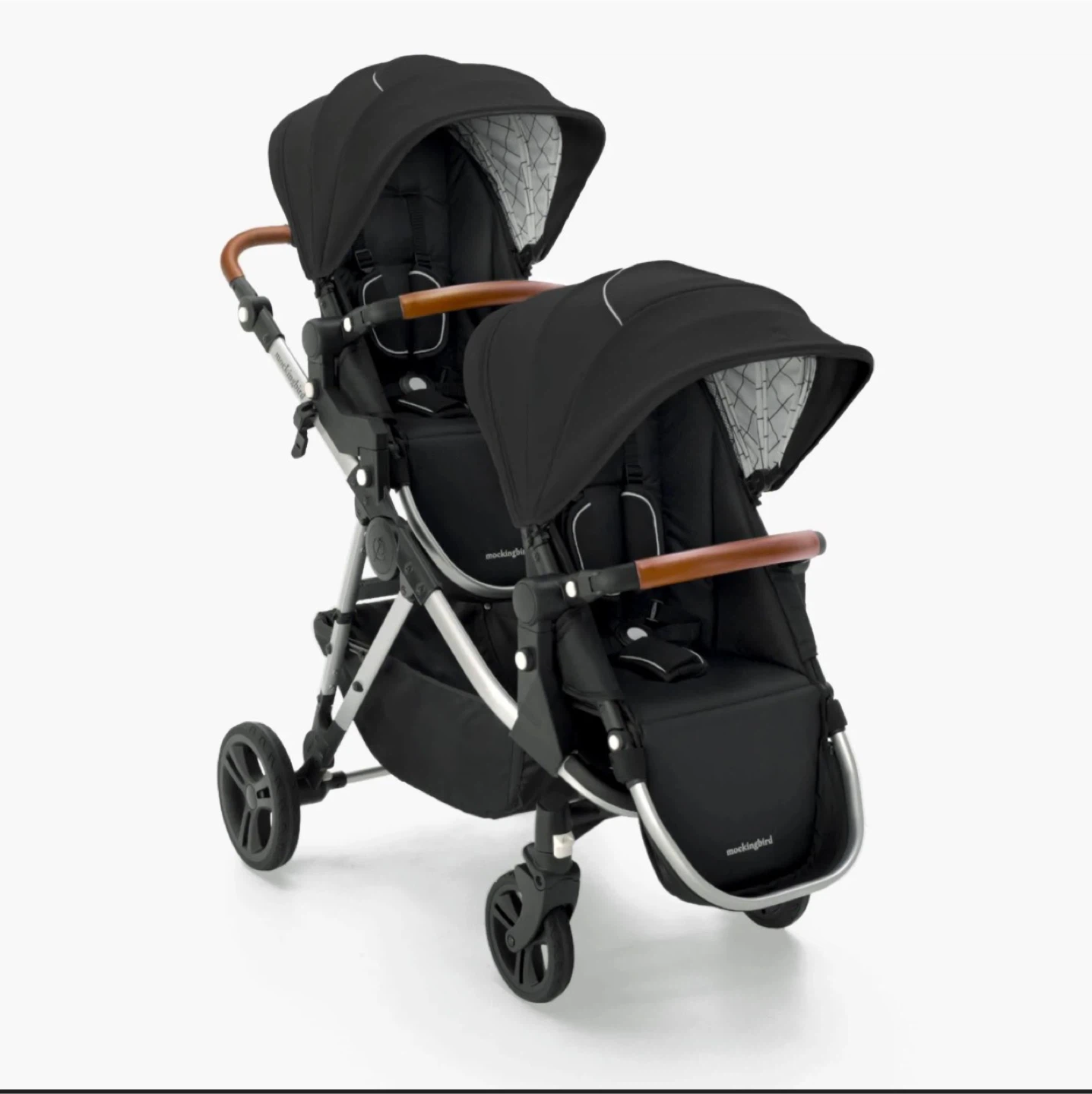 Mockingbird Single-to-Double 2.0 Stroller - Black - photo 4