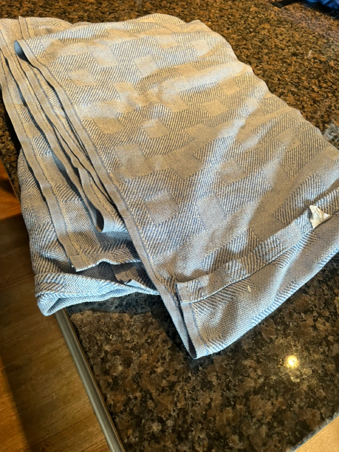 Blue Patterned Throw Blanket