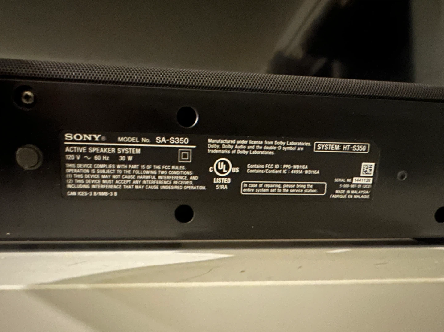 Sony Soundbar and Subwoofer - MOVE OUT SALE - photo 3