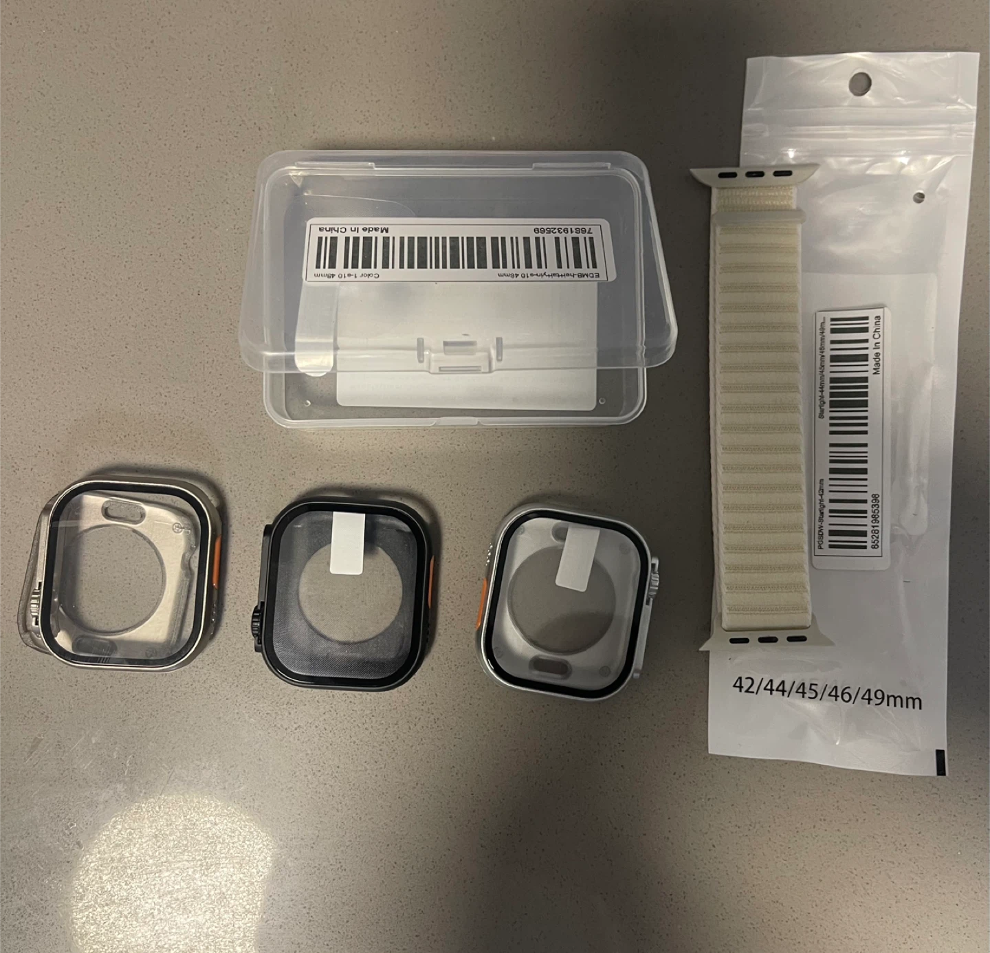 Apple Watch Band & 3 Case 42/44/45/46/49mm