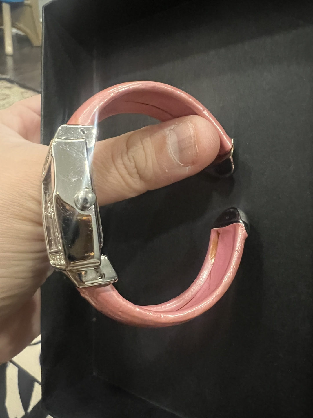 Geneva Quartz Pink Leather Watch - photo 2