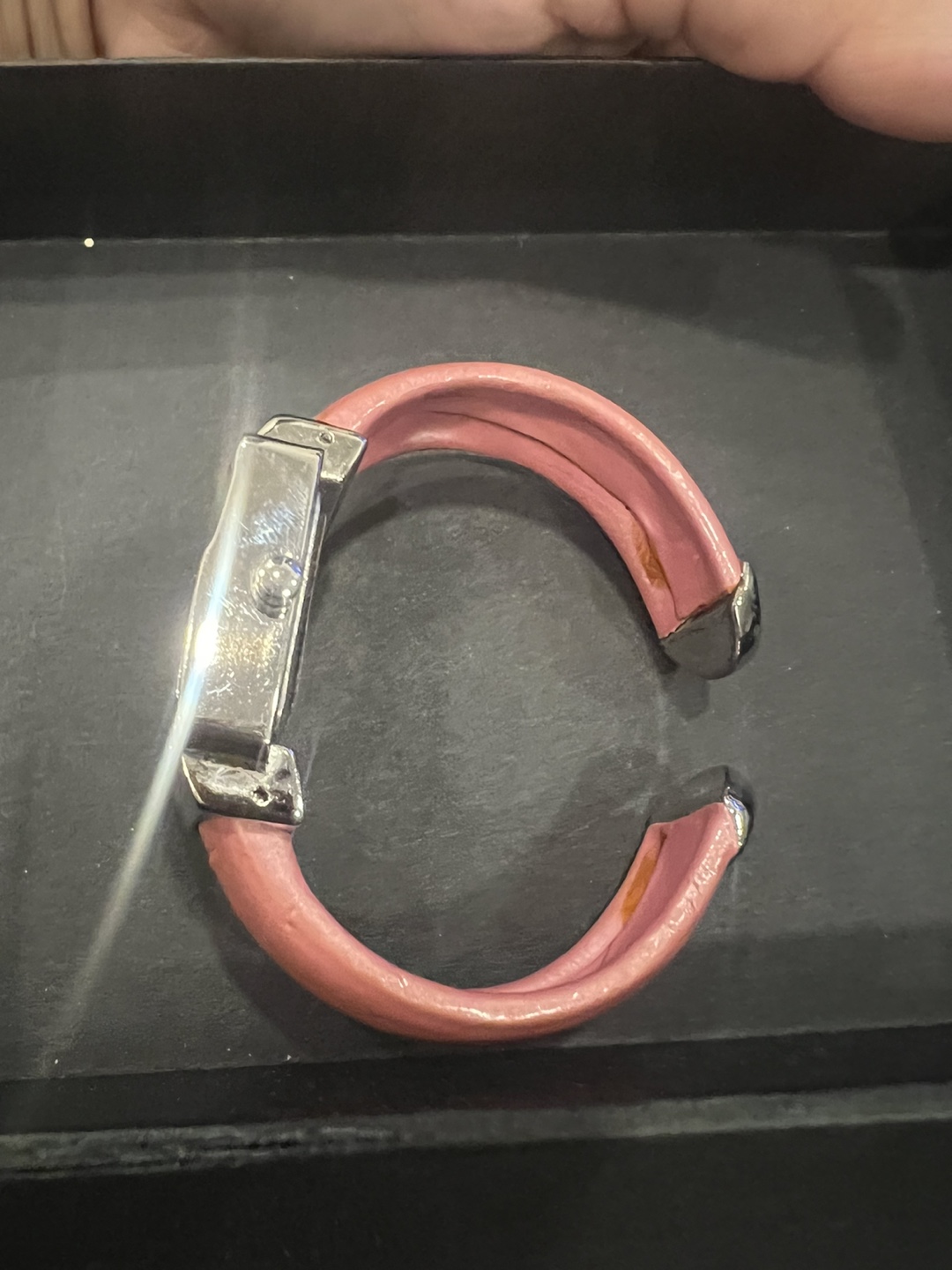 Geneva Quartz Pink Leather Watch - photo 4