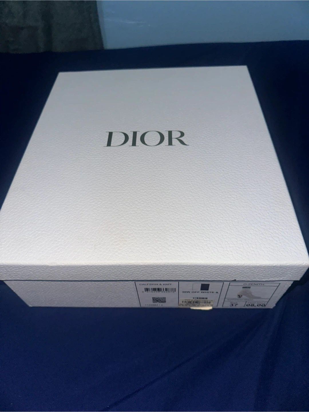 Dior Calfskin High-Top Sneakers Size 37 - photo 3