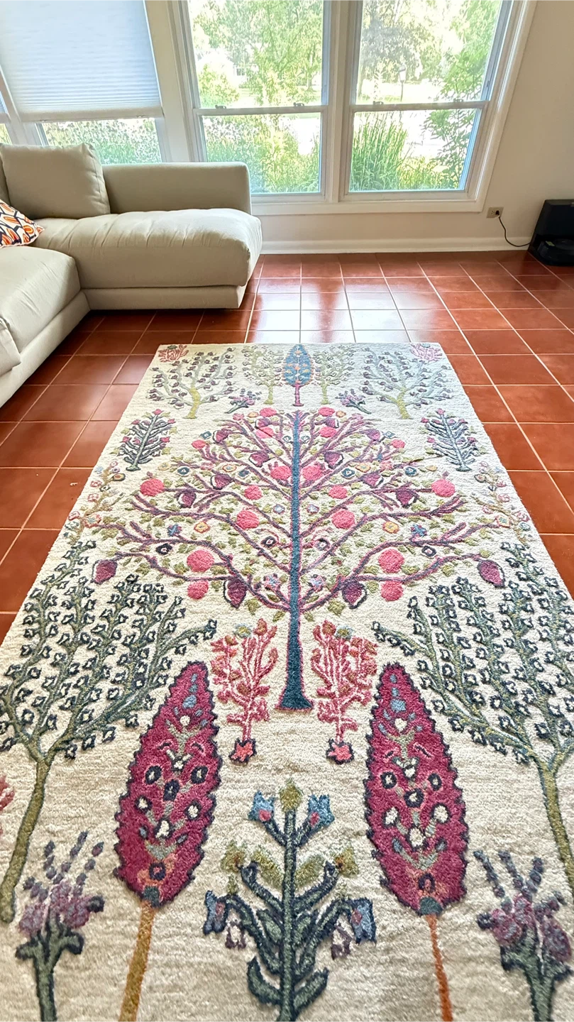 Anthropologie Floral Tree Rug - photo 2