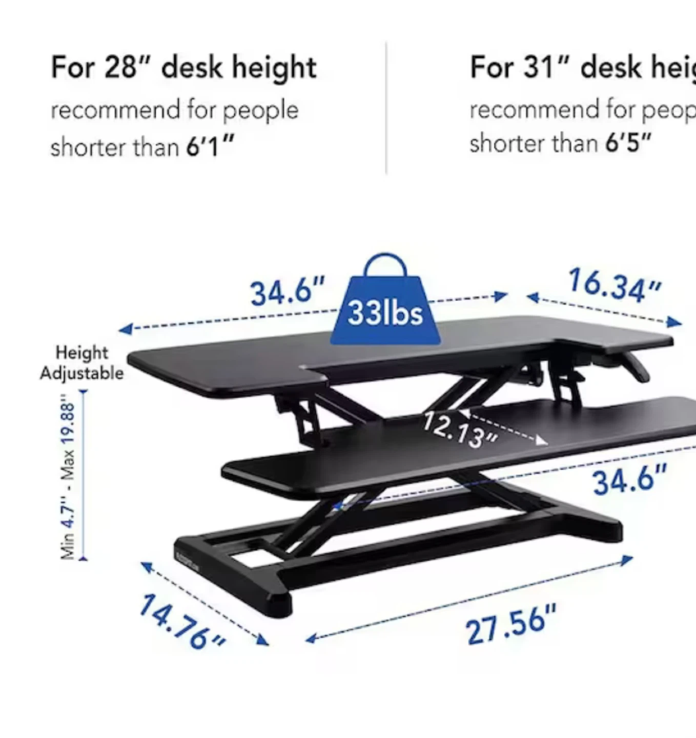 Flexispot Standing Desk Converter - photo 5