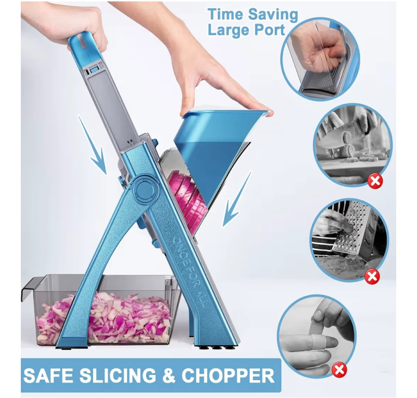 Supmakin Mandoline Slicer - Safe Slicing & Chopper - photo 3