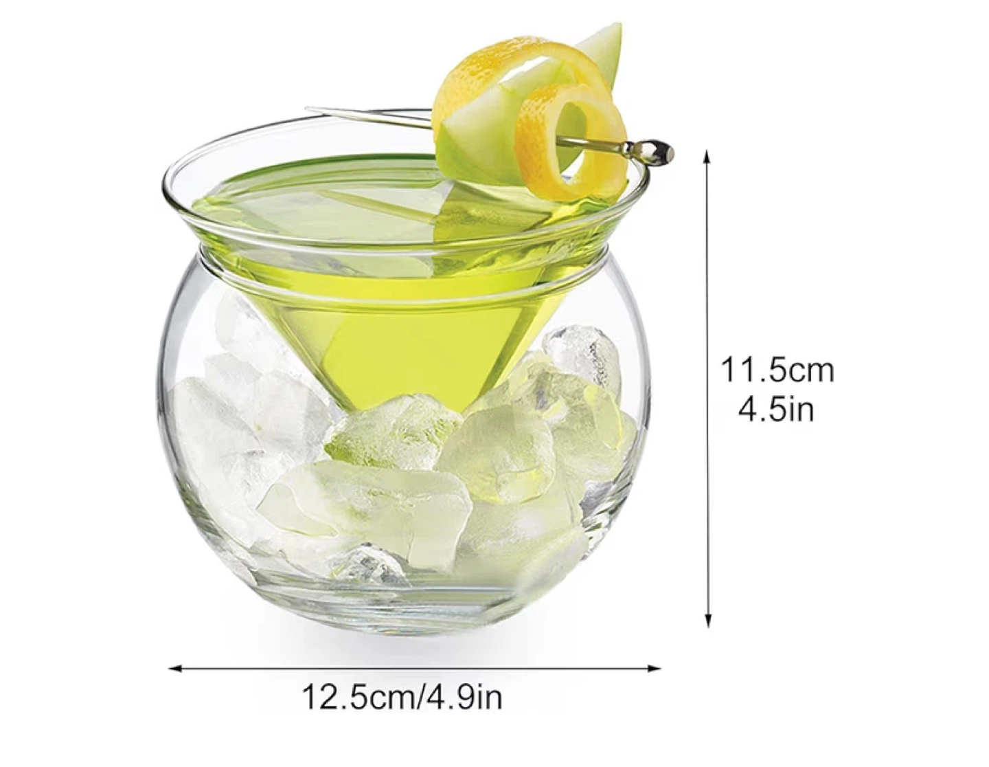 Libbey stemless martini glass Chillers 4 piece set - photo 4