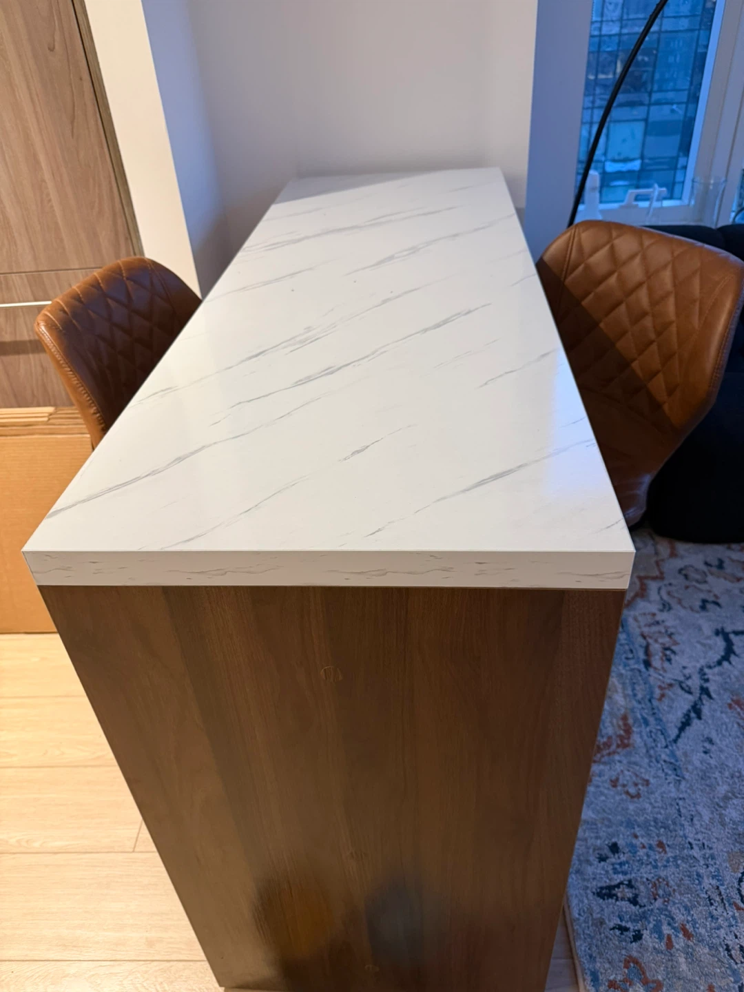 Tribesigns Bar Table, Modern Counter Height Pub Table - photo 5