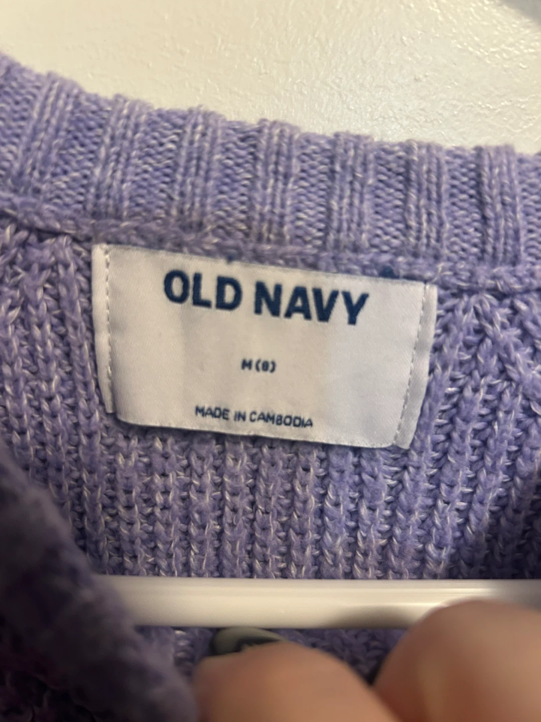 Girls Old Navy Purple Knit Sweater - Size M(8) - photo 3