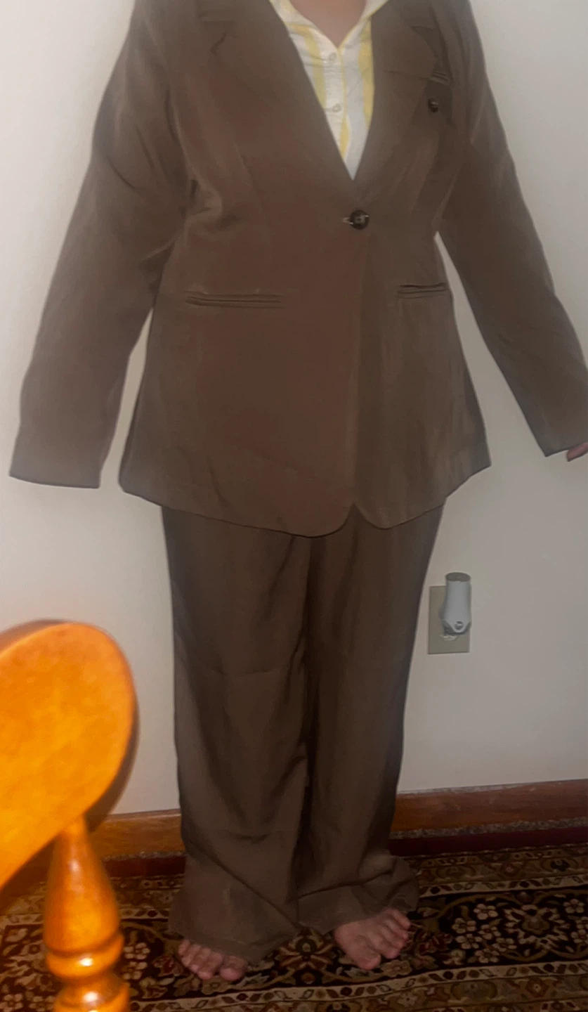 Brown Suit Set - Jacket & Pants