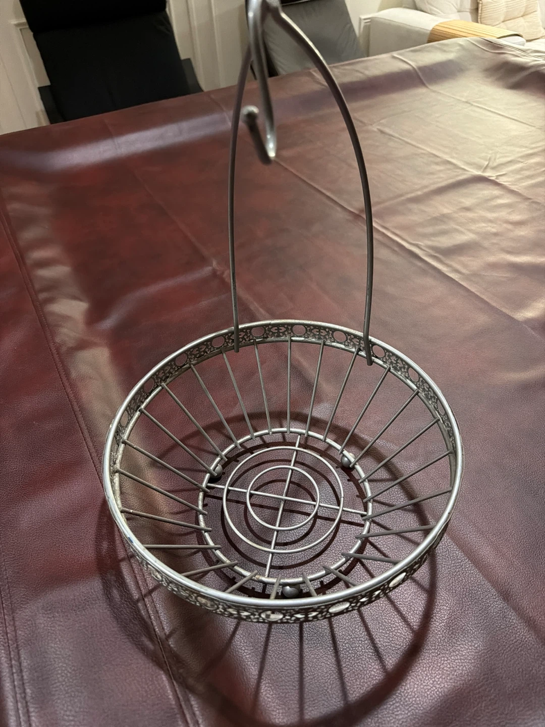 Metal Fruit Basket with Handle - photo 2