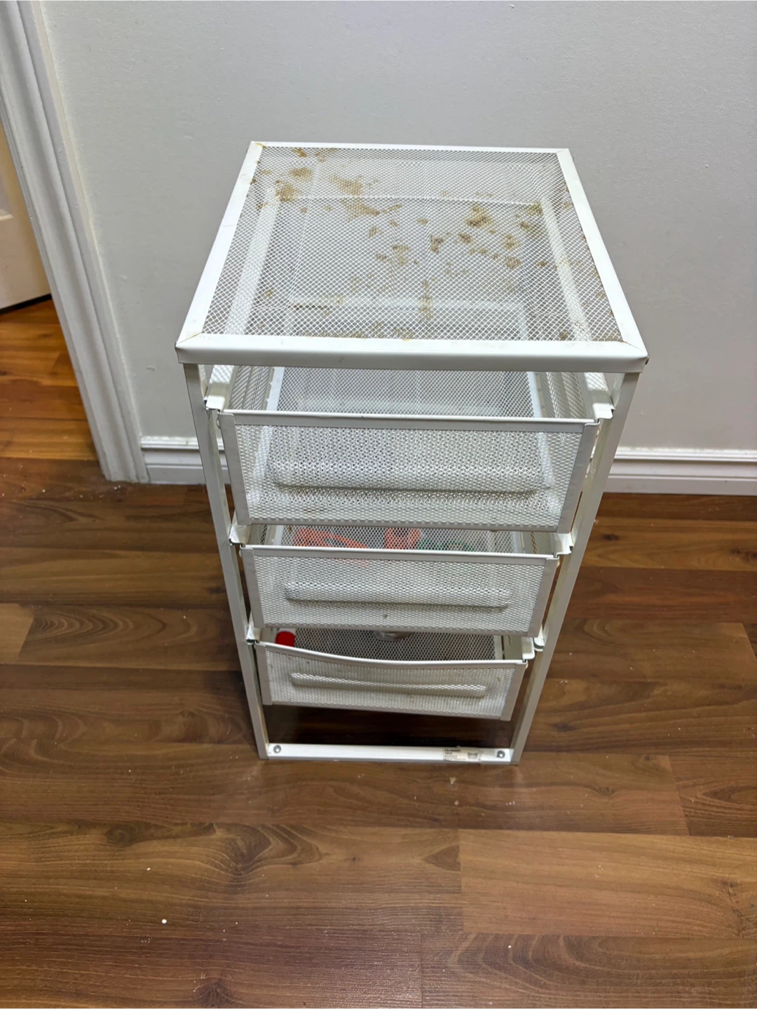 White Metal Mesh Drawer Unit - photo 2