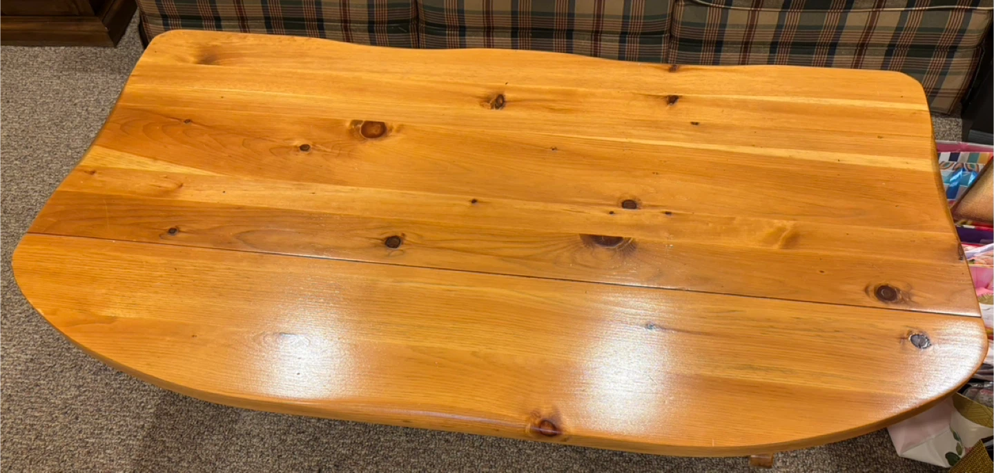 Wooden Drop Leaf Coffee Table - photo 3