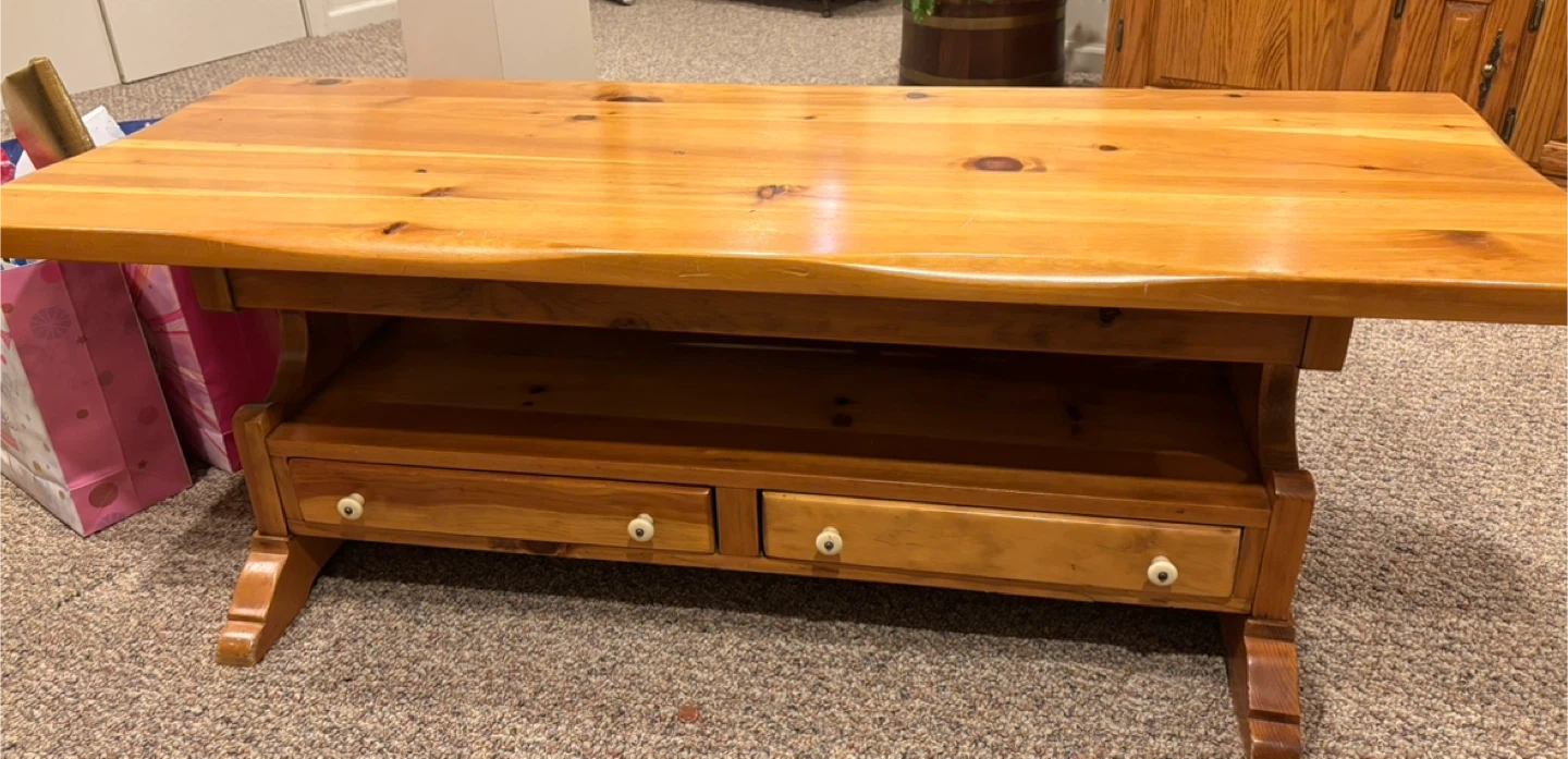 Wooden Drop Leaf Coffee Table
