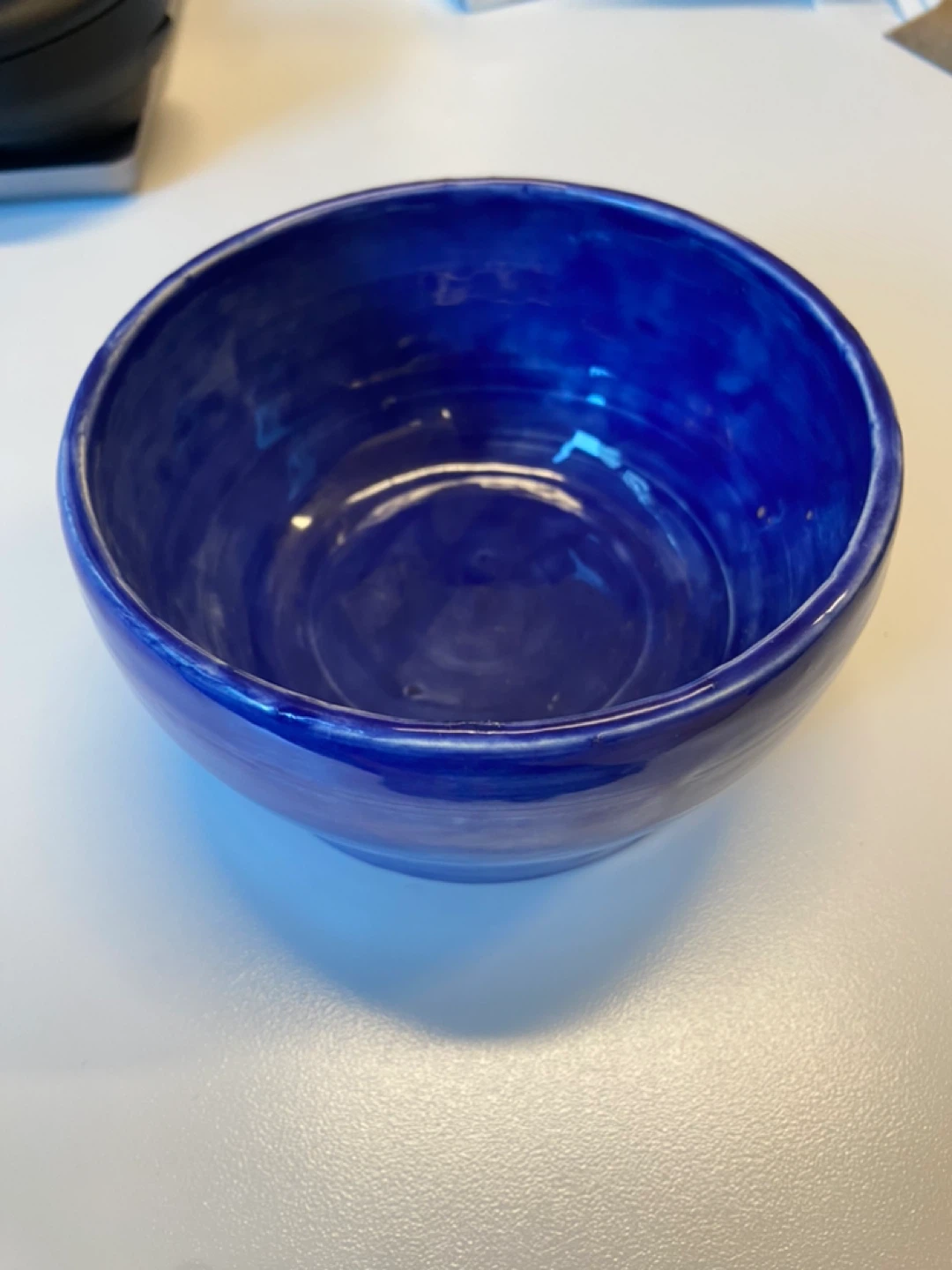 Handmade Blue Ceramic Bowl