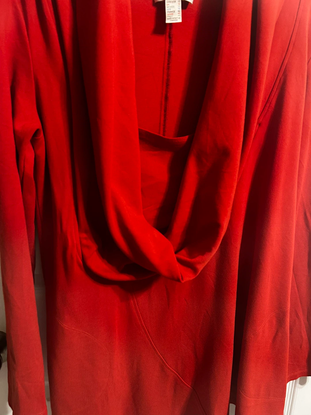 Joseph Ribkoff Red Cowl Neck Top - Size 10 - photo 2