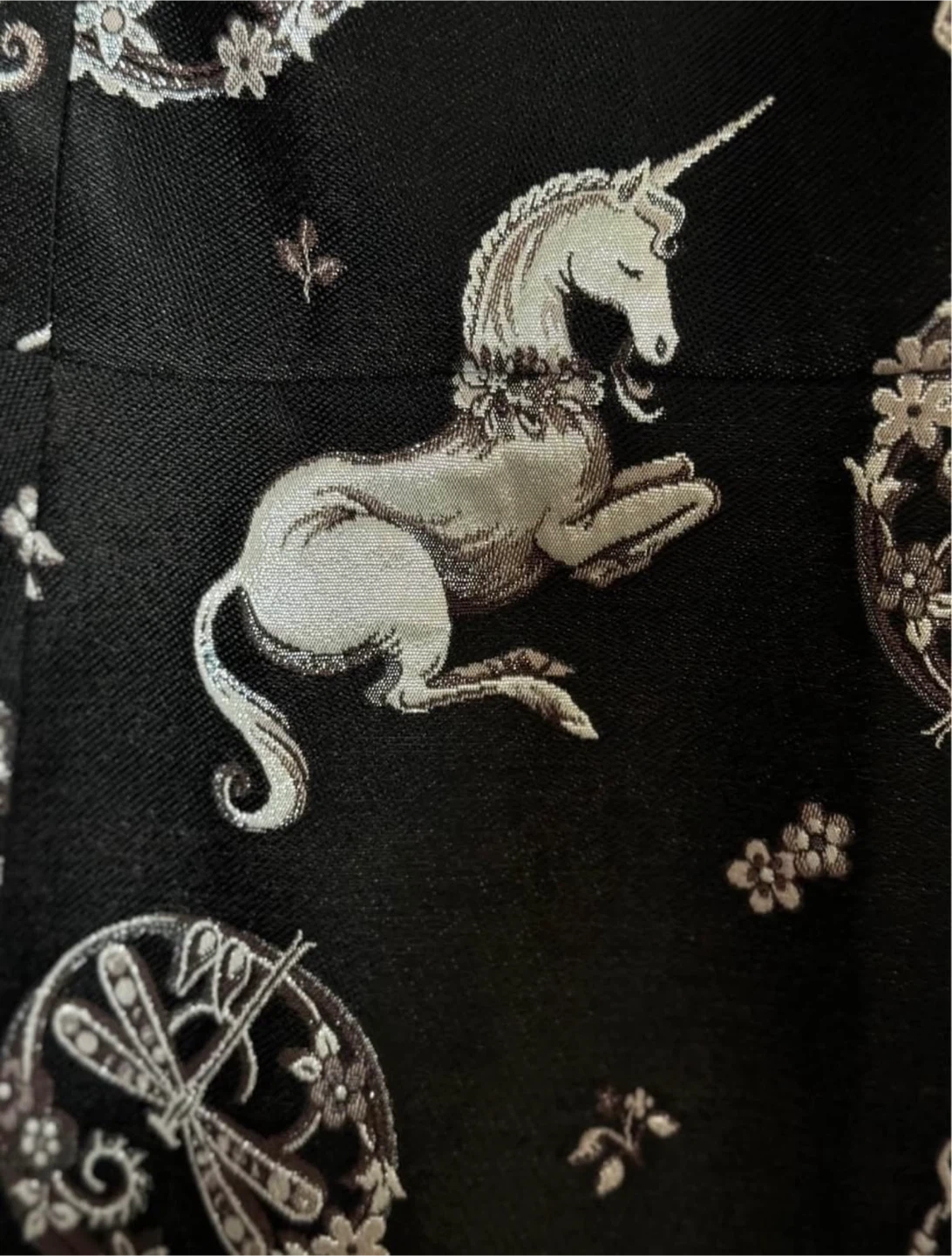 Alice + Olivia Black Metallic Unicorn Dress - Size 4 - photo 3