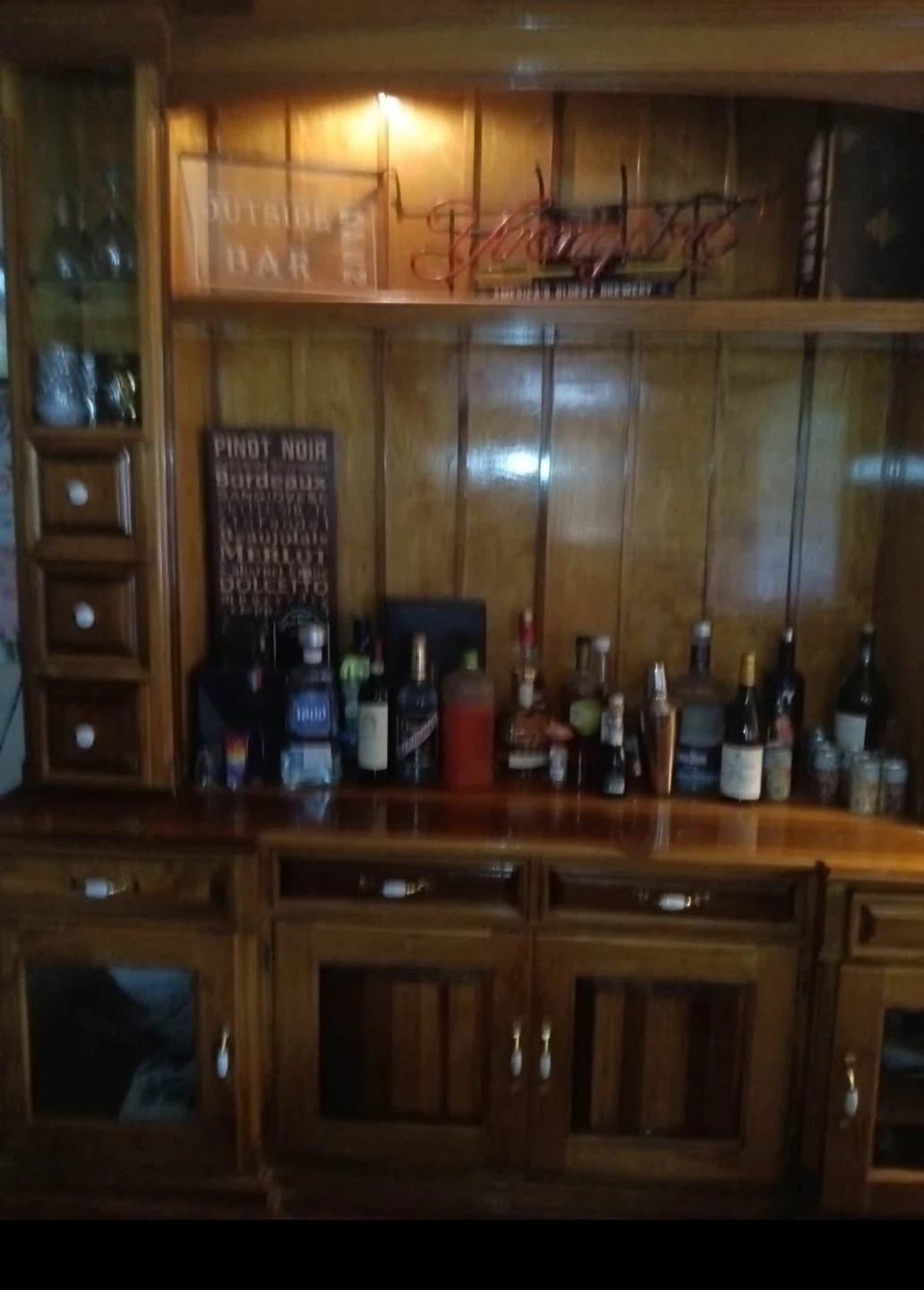 Wooden Bar Cabinet - photo 2