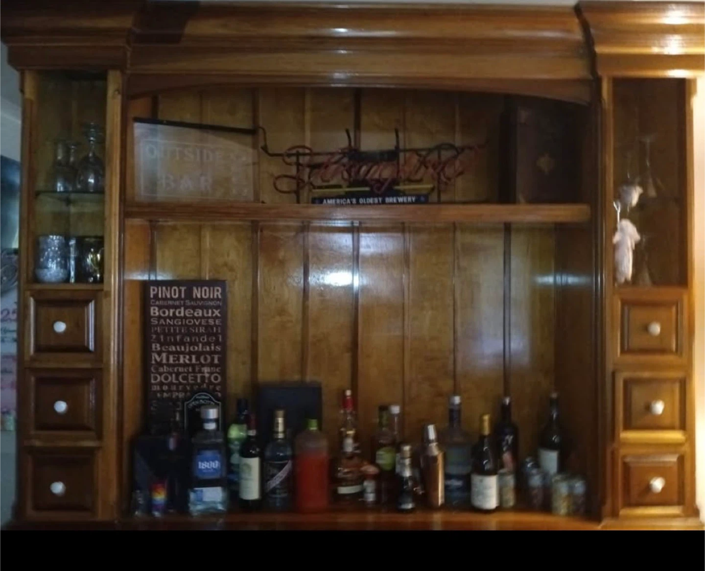 Wooden Bar Cabinet