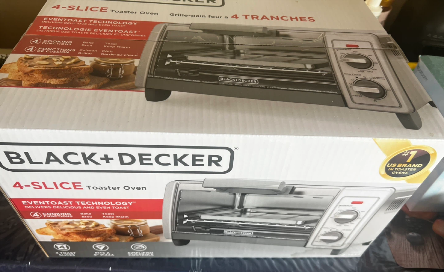 Black+Decker 4-Slice Toaster Oven - New - photo 2