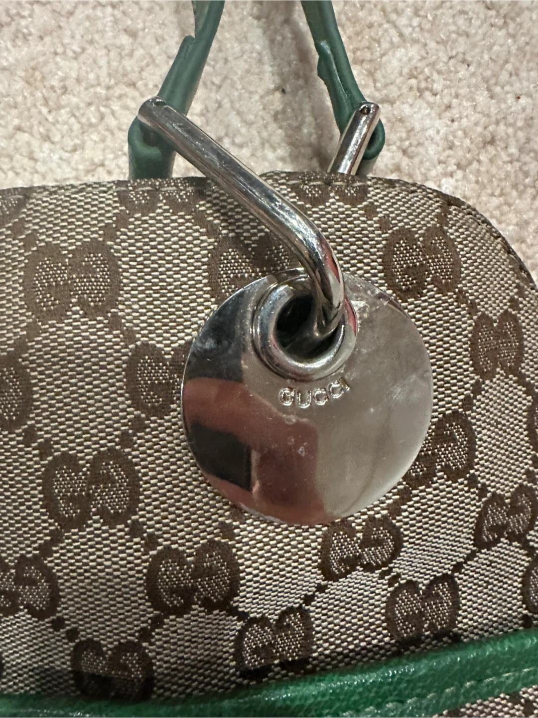 Gucci Monogram Canvas Top Handle Bag - photo 2