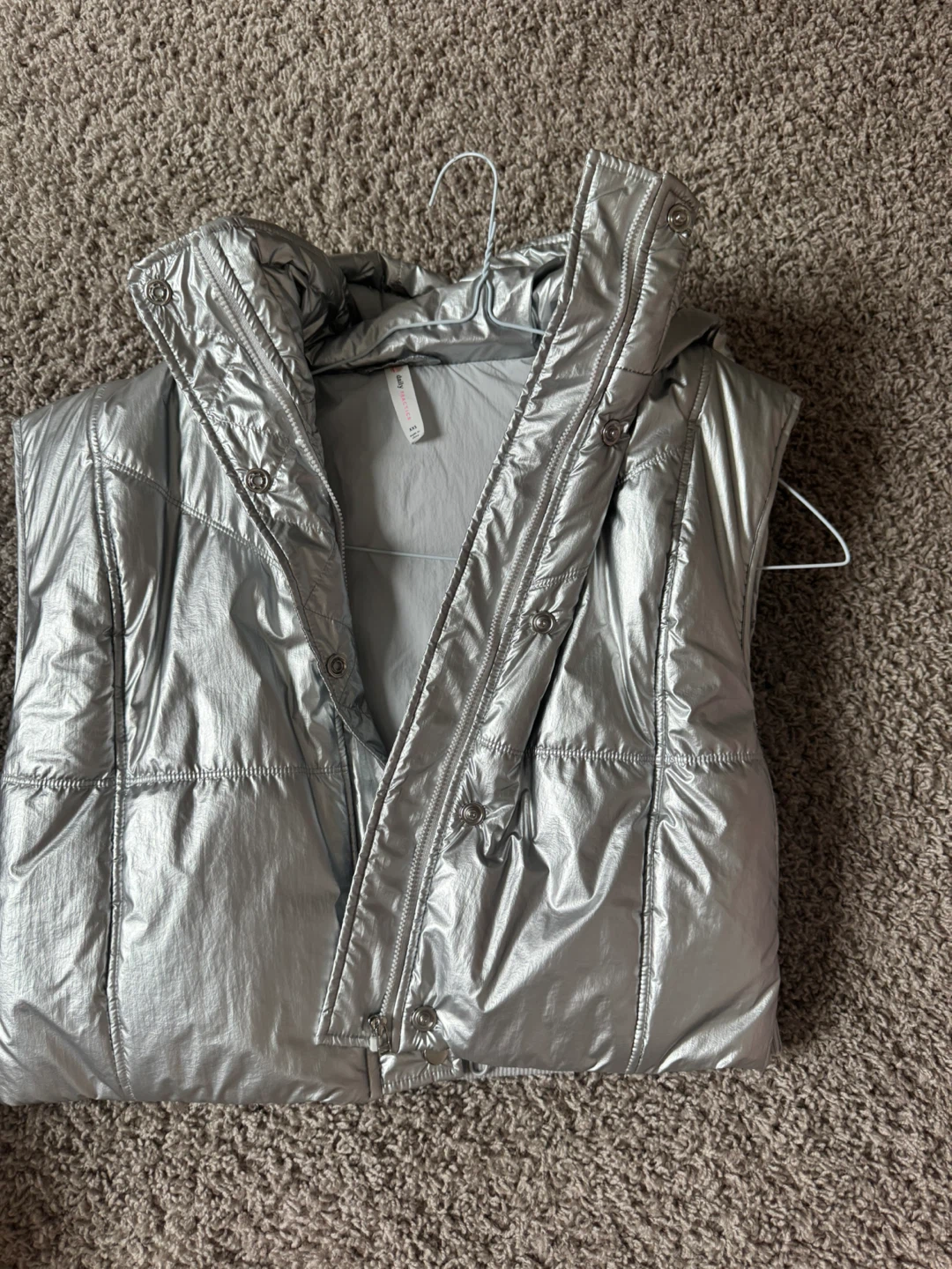 Daily Practice Silver Puffer Vest - XXS - photo 2