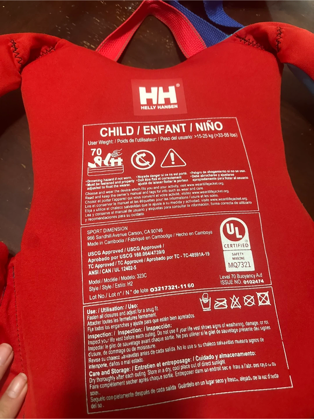 Helly Hansen Child Life Jacket - Size 33-55 lbs - photo 3