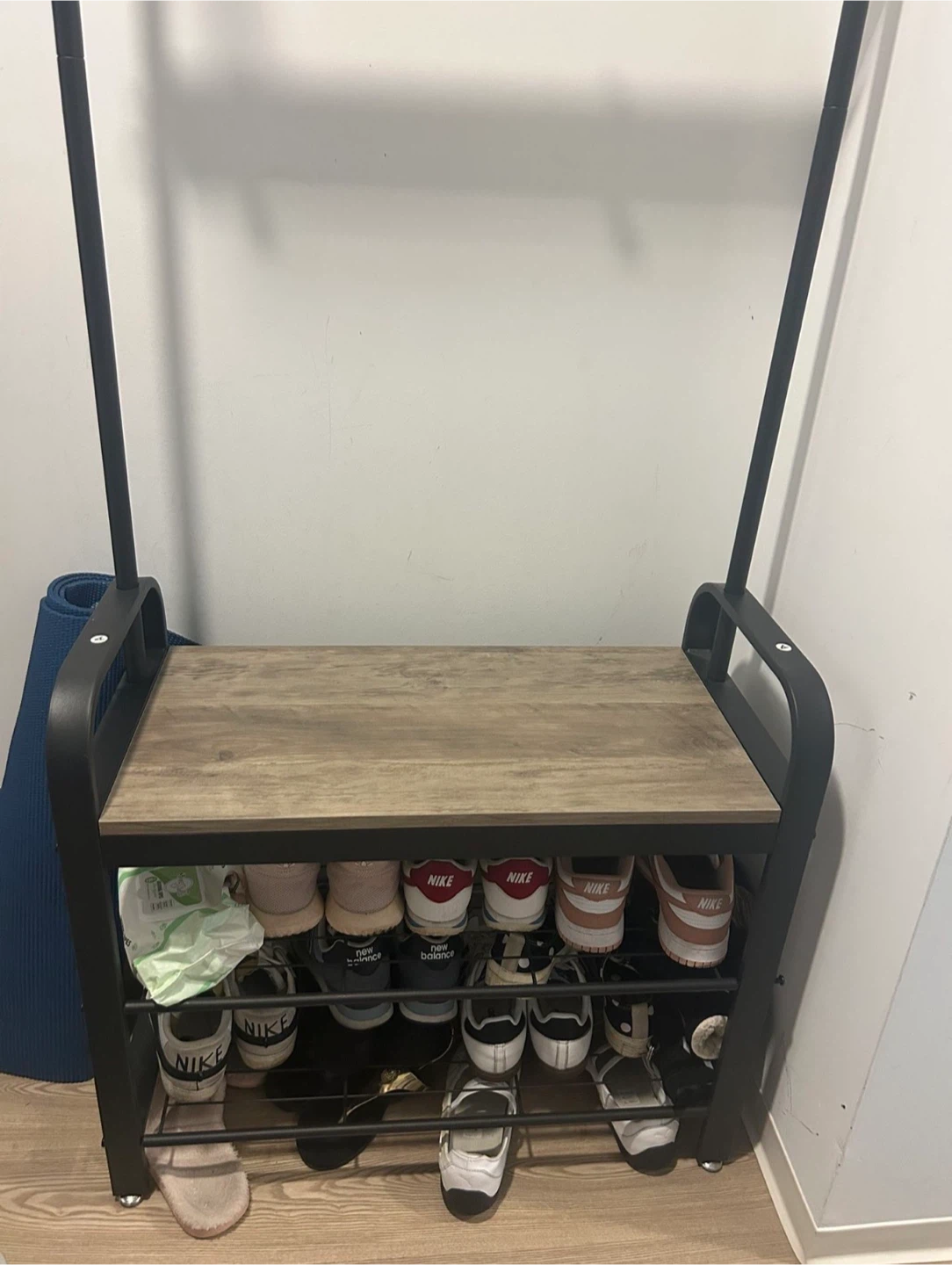 Coat Rack with Shoe Storage Bench - photo 3