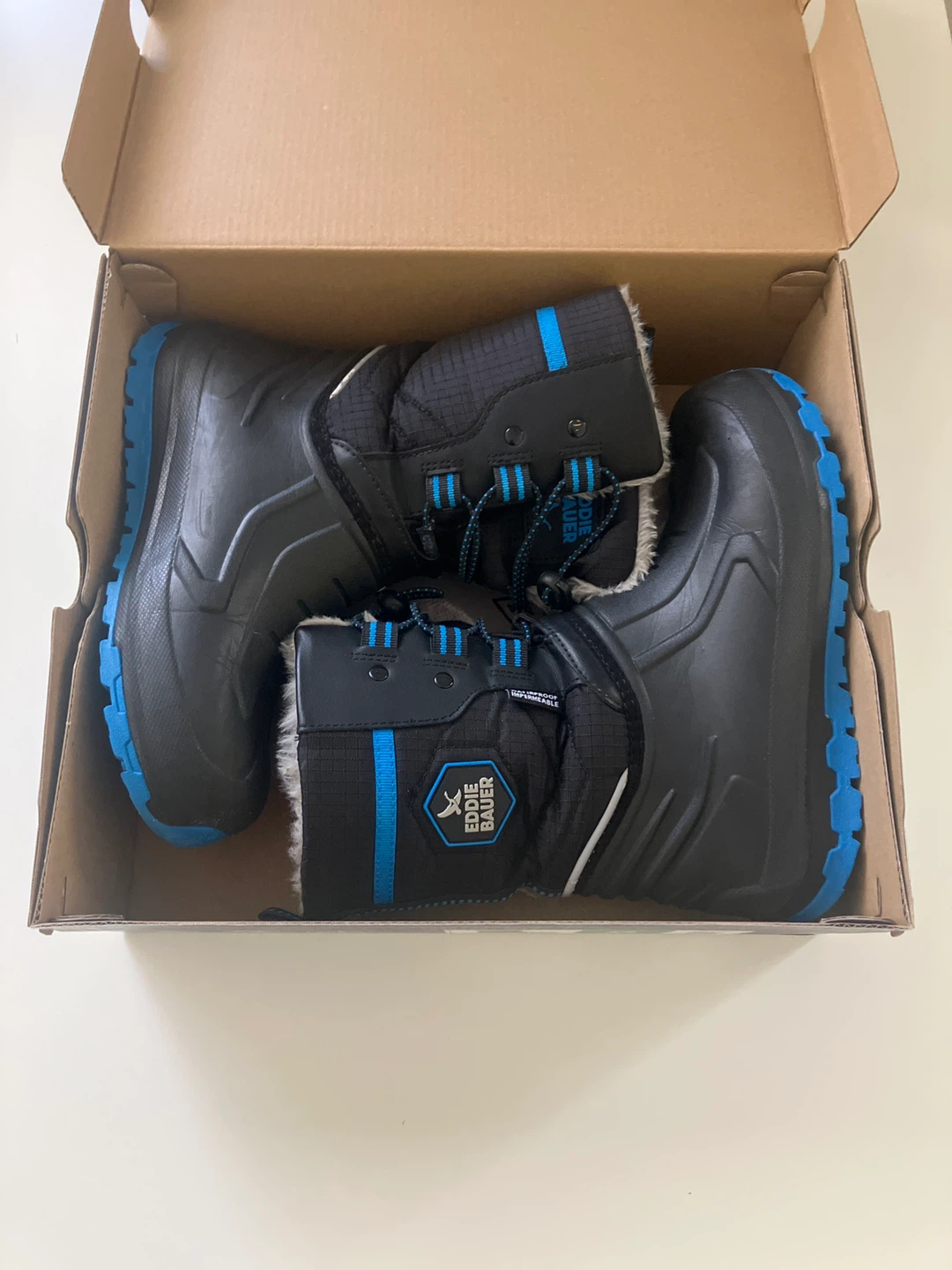 Kids Winter Boots - Size 2 - Black/Blue - photo 2
