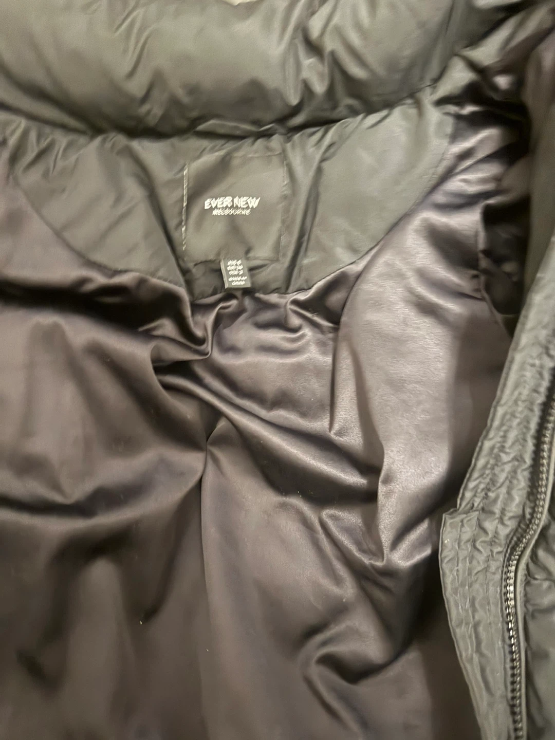 Ever New Black Puffer Jacket, Size S - photo 5