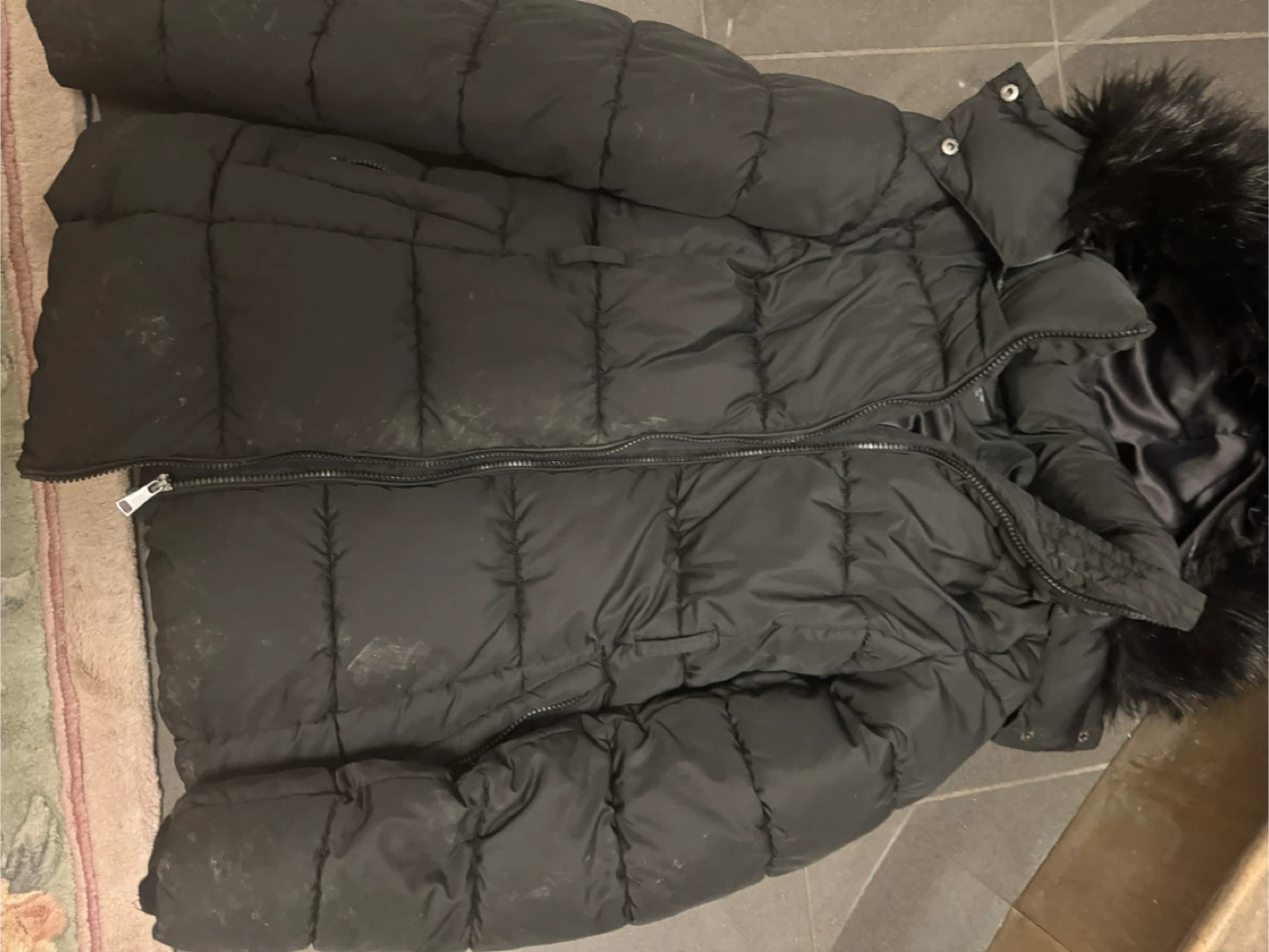 Ever New Black Puffer Jacket, Size S - photo 3