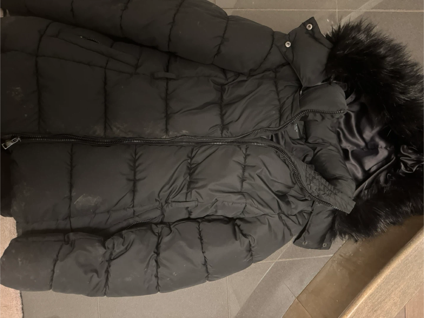 Ever New Black Puffer Jacket, Size S - photo 2