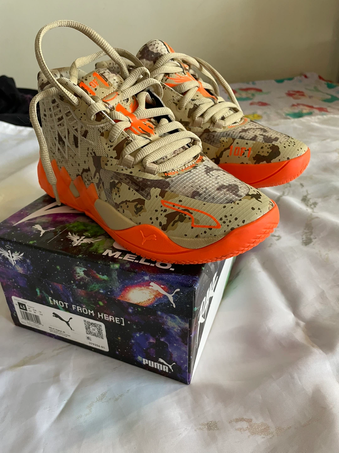 Puma Melo Rare Reserve Basketball Shoes - Size US 4.5 Junior
