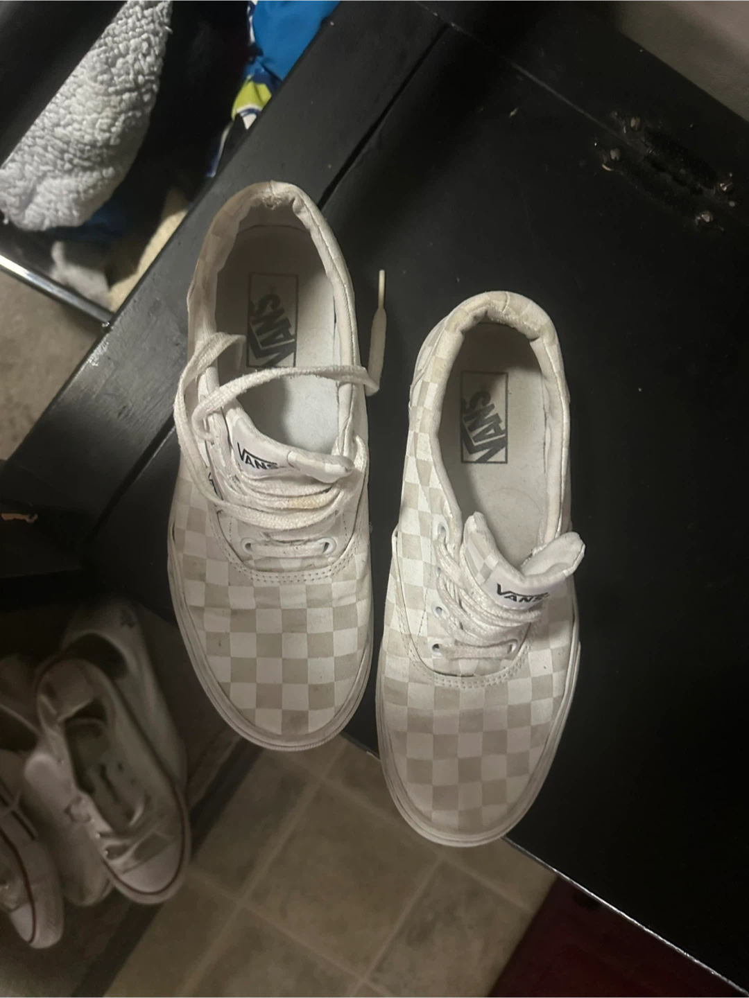 Vans Authentic White Checkerboard Sneakers - photo 2