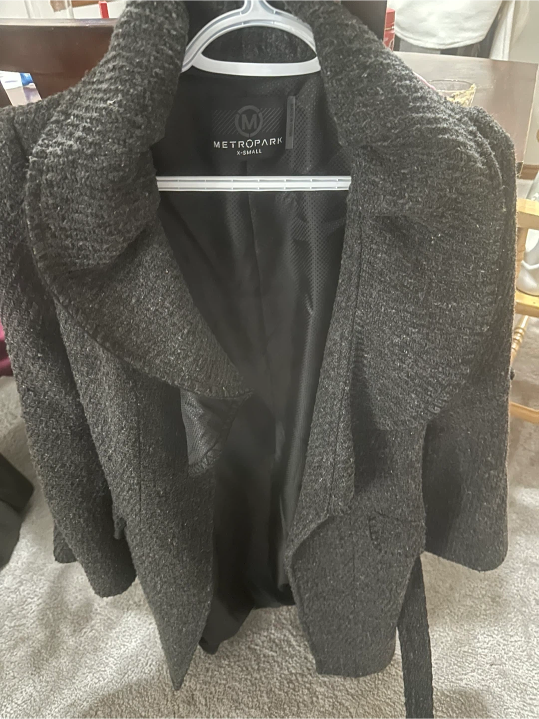 Metro Park XS Grey Wool Blend Coat - photo 2