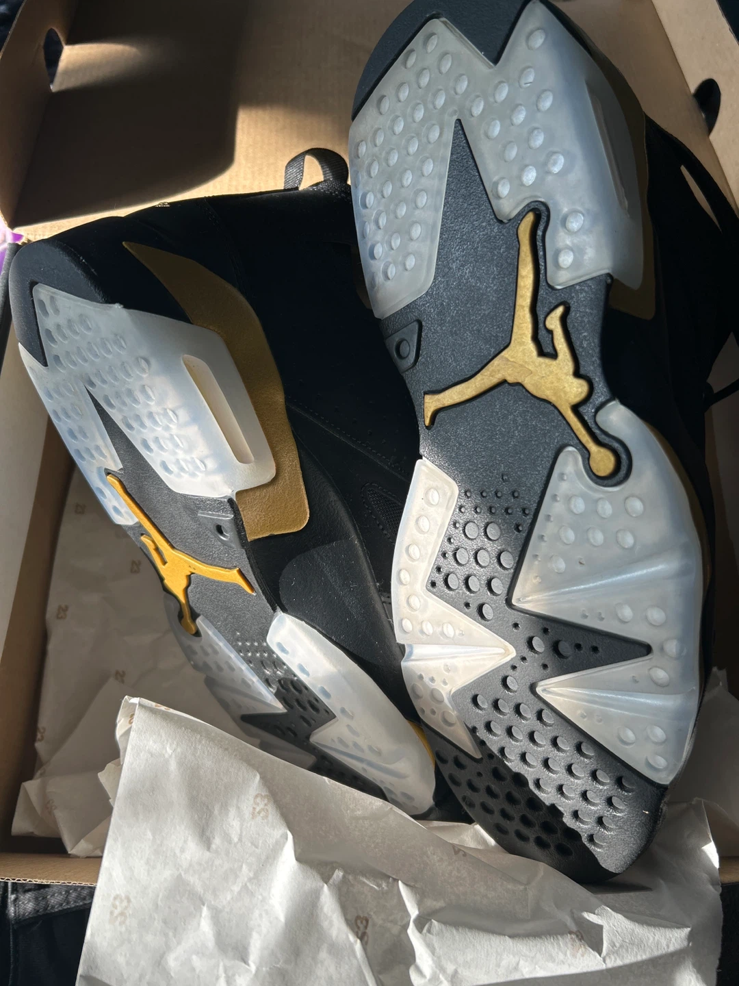 Air Jordan 6 Retro 'Black Metallic Gold' - Size 10 - photo 3