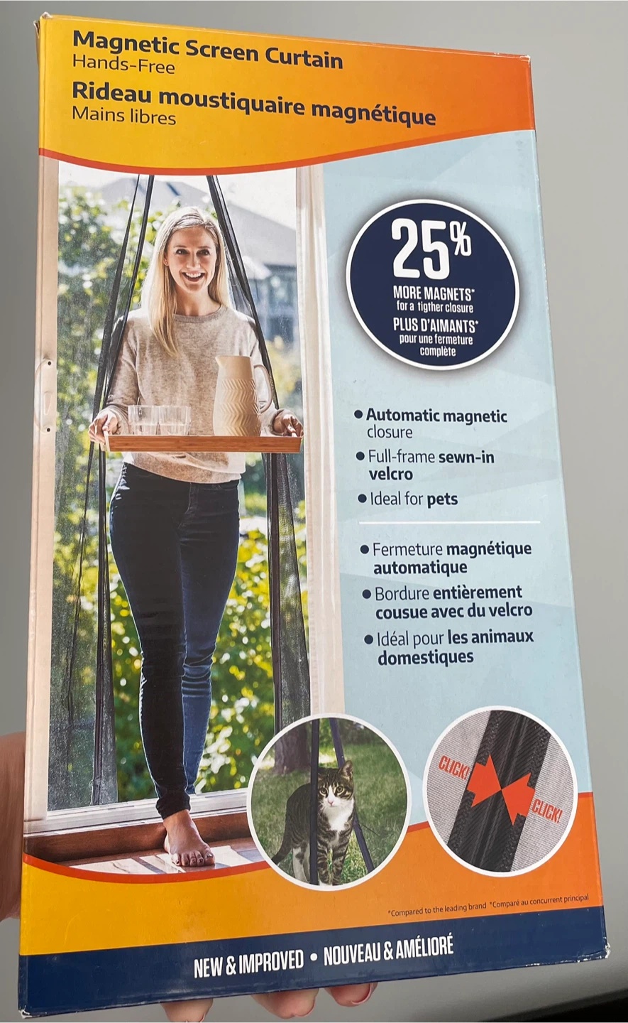 Magnetic Screen Curtain - Hands-Free