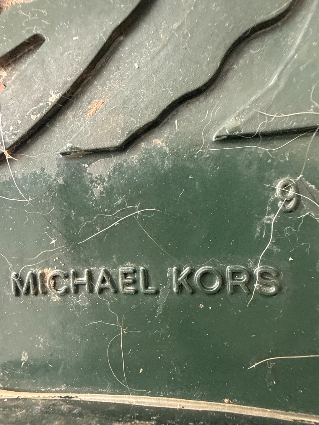 Michael Kors Green Rain Boots - Size 9 - photo 3