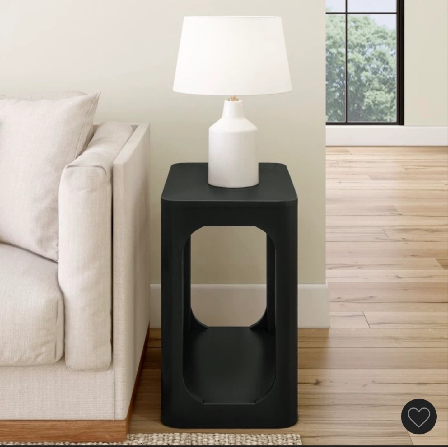 Plank and Beam Black Wood Side & Console table set