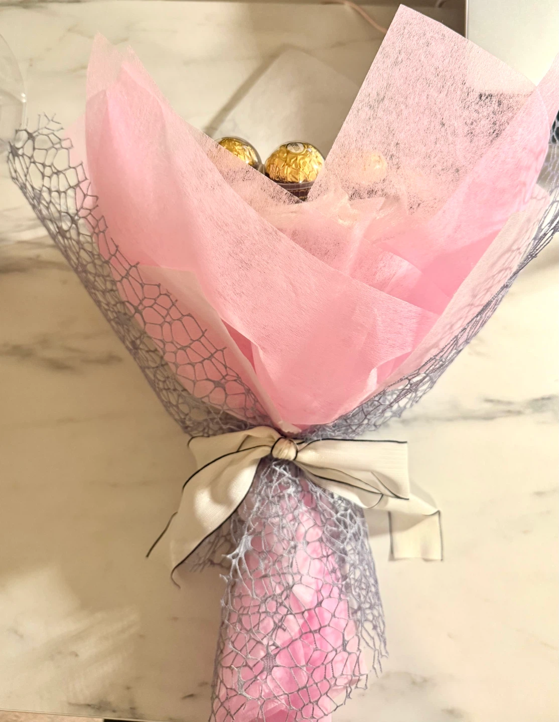 Heart Shape Ferrero Rocher Chocolate Bouquet - photo 2