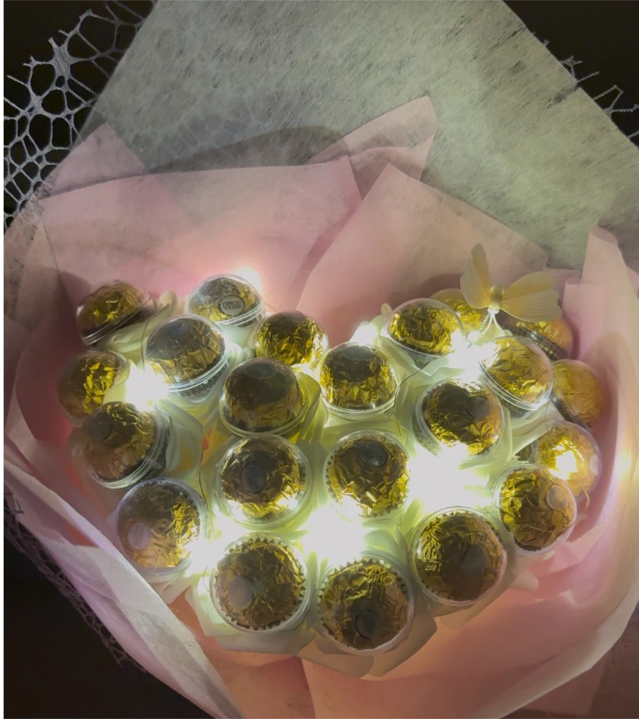 Heart Shape Ferrero Rocher Chocolate Bouquet - photo 3