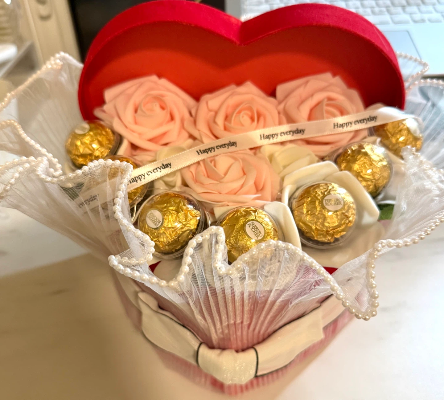 Ferrero Rocher Eternal Flower Heart Box