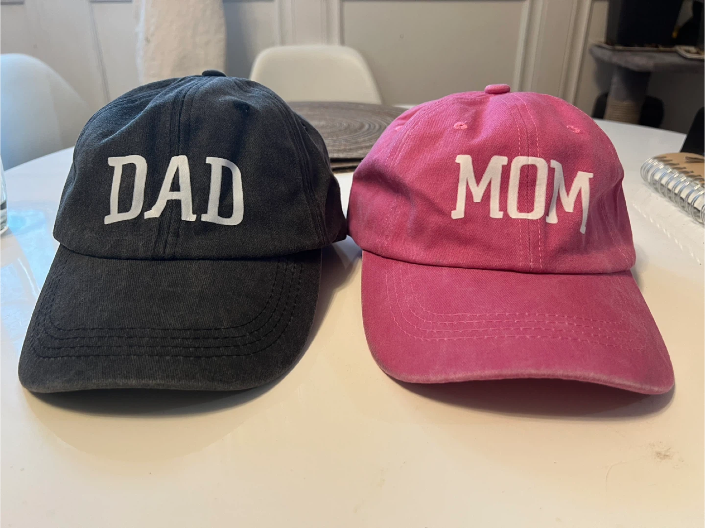 Dad & Mom Matching Baseball Caps (Vintage style)