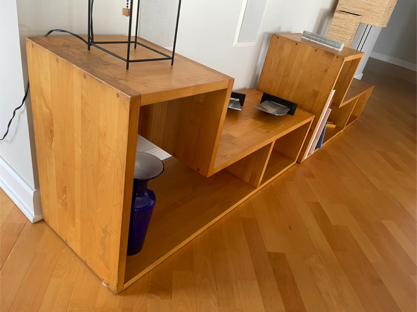 Mid-century Modern 2-piece Danish Modular Bookcase / Shelf - photo 4