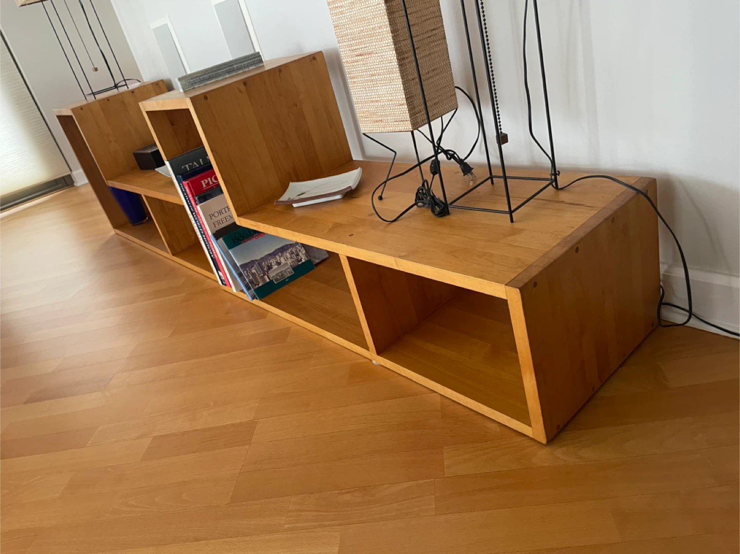 Mid-century Modern 2-piece Danish Modular Bookcase / Shelf - photo 3