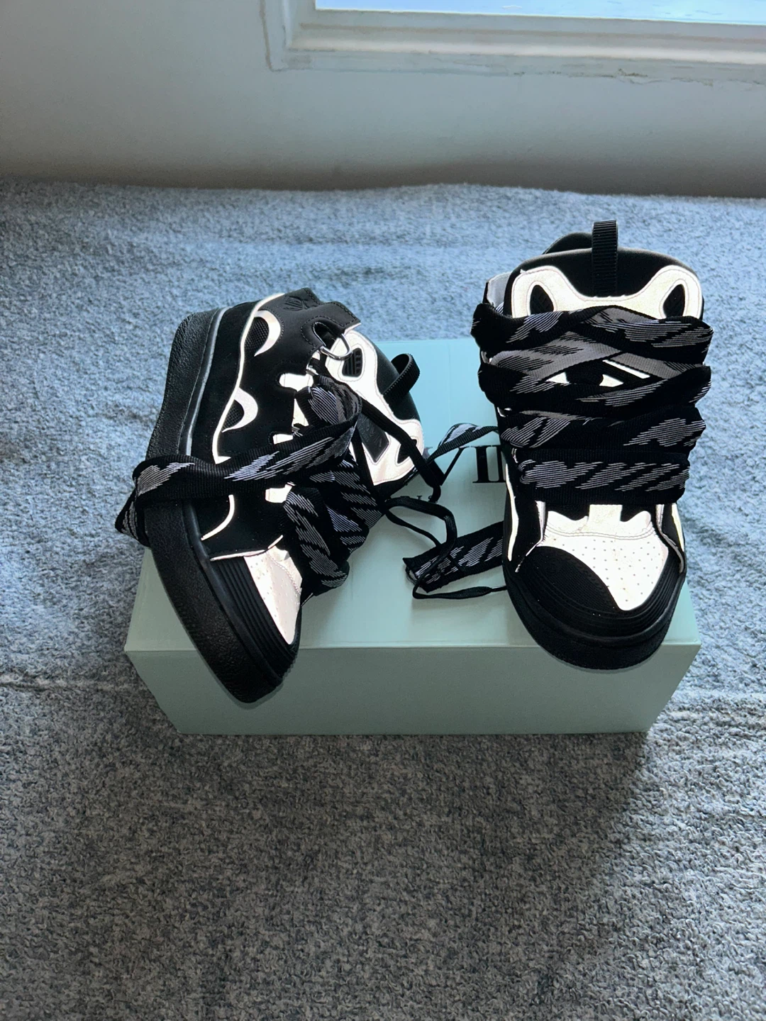 Lanvin Curb Sneakers - Black/White - photo 2