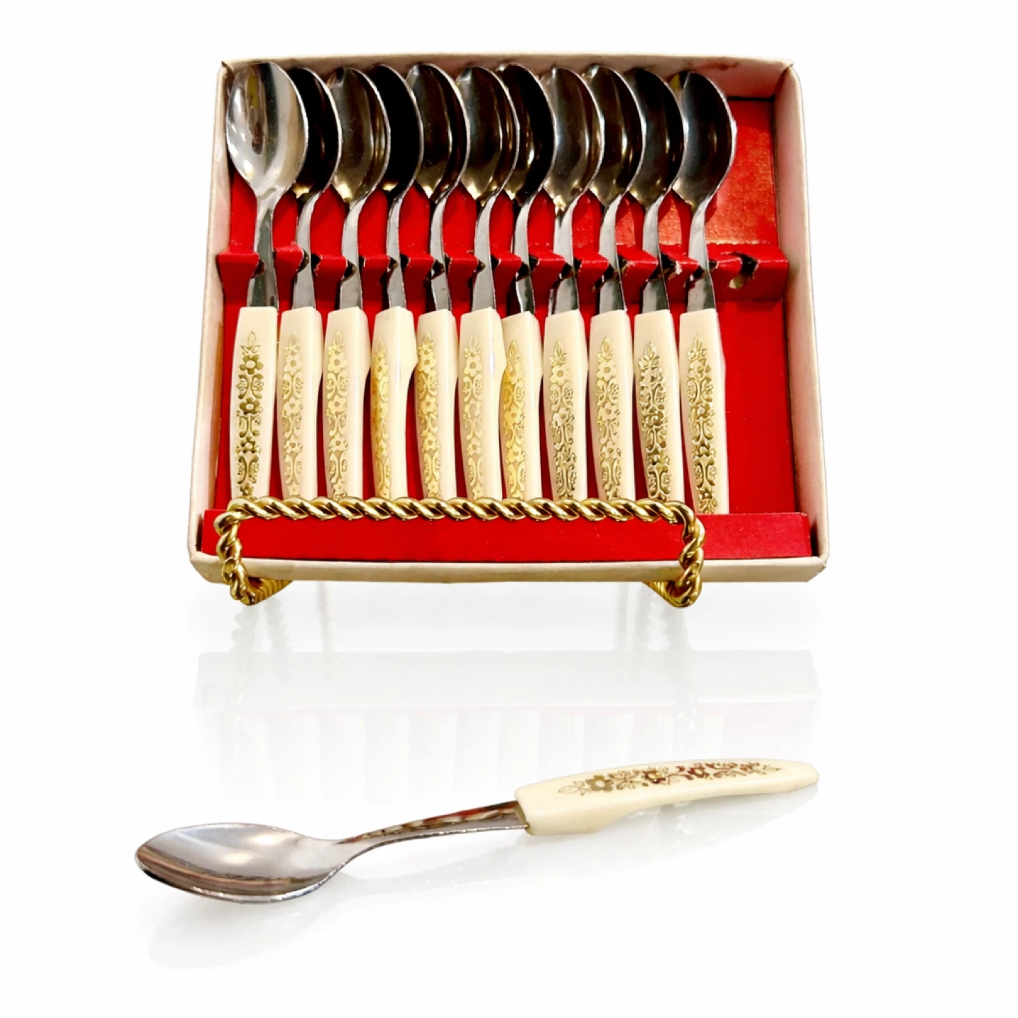 Vintage “Little Spoon” 12-Piece Set, Japan c.1961–1967, Boxed - photo 2