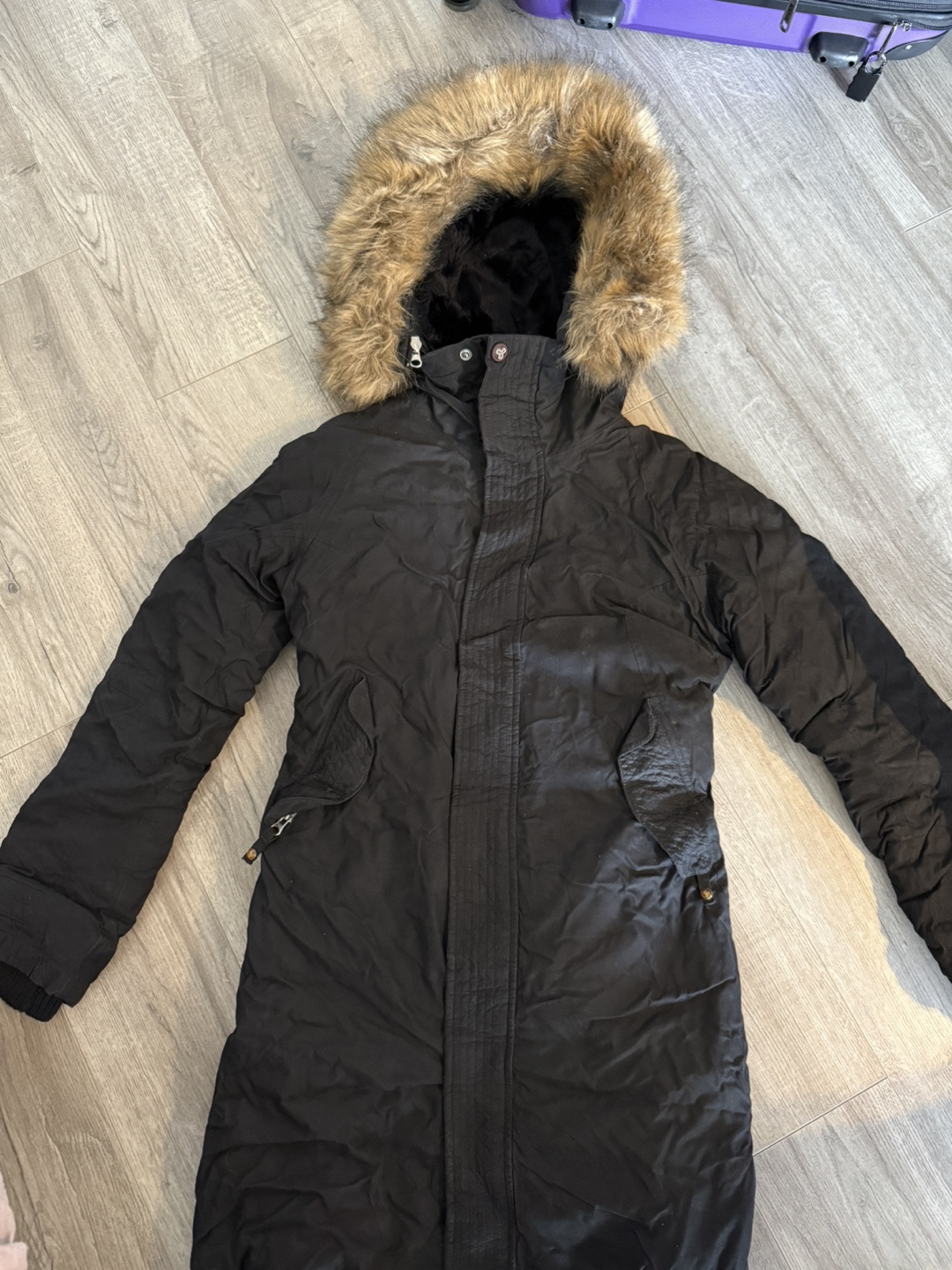 TNA Black Winter Coat XS