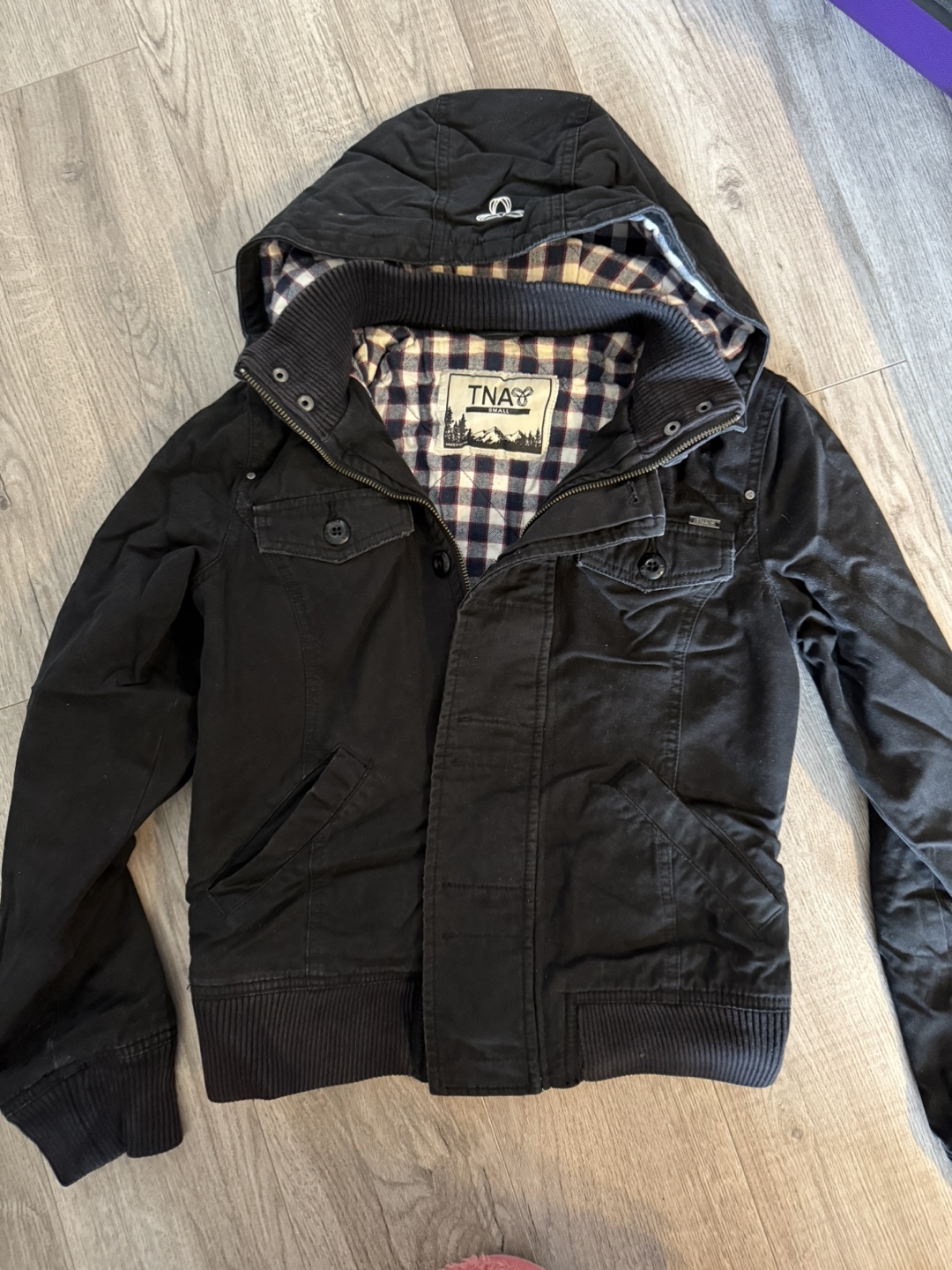 TNA Black Jacket - Size Small